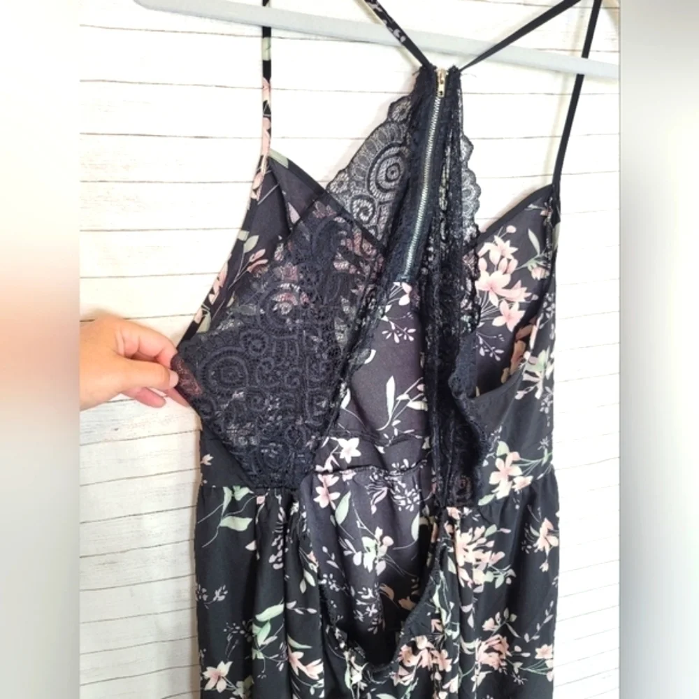 SHEIN CURVE VCAY FLORAL RACER BACK MAXI DRESS, SZ 4X